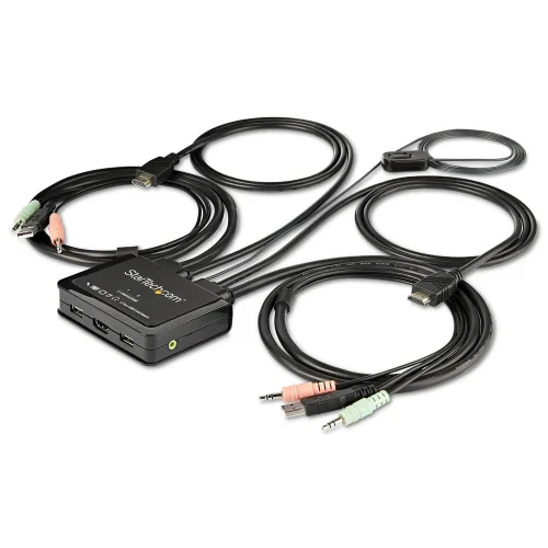 Conmutador kvm star tech 2 usb 2 hdmi switch 4k