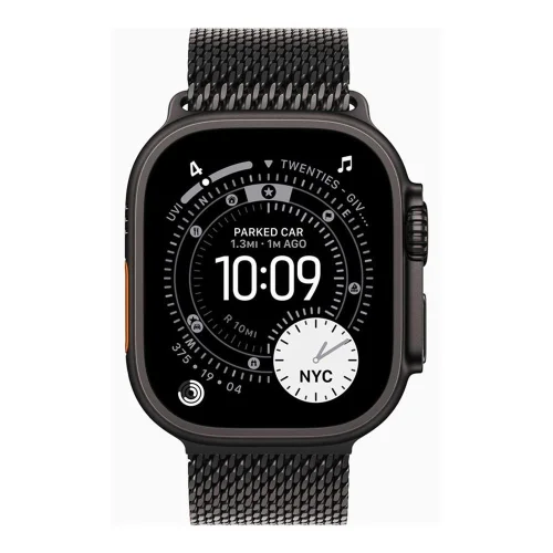 Smartwatch apple watch ultra 3 gps + cellular 49mm black titanium case black titanium milanese loop - l