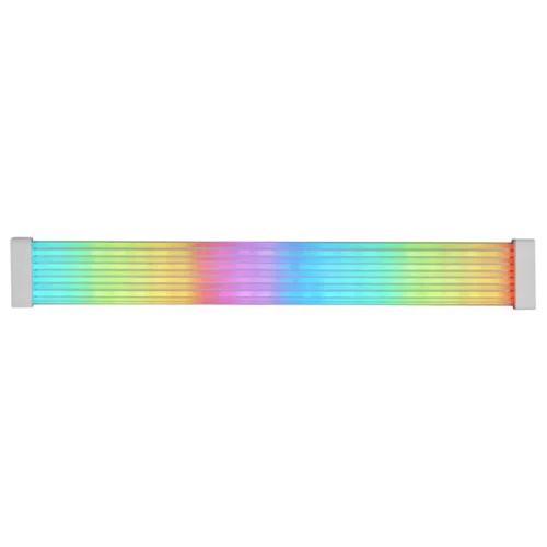Extensor de cable argb mars gaming mca - 16 pin (8+8) silicona flexible