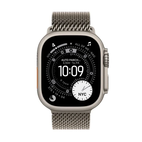 Smartwatch apple watch ultra 3 gps + cellular 49mm natural titanium case natural titanium milanese loop - l