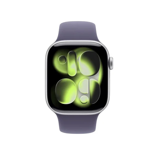 Smartwatch apple watch s11 gps + cellular 42mm silver aluminium case purple fog sport band s - m