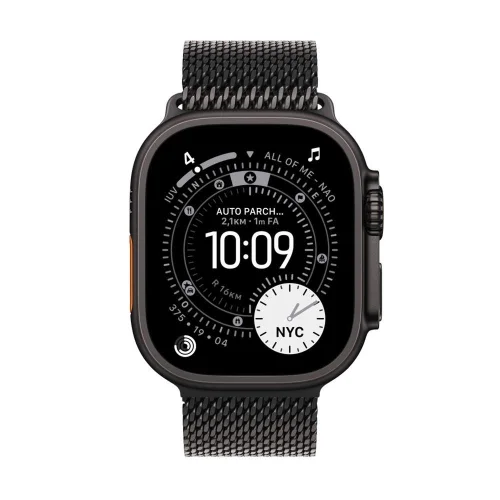 Smartwatch apple watch ultra 3 gps + cellular 49mm black titanium case black titanium milanese loop - m