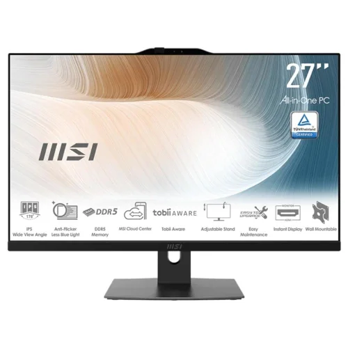 Ordenador all in one msi am272p - 893es core 5 - 120u - 16gb - ssd 512gb - 27 pulgadas fhd - w11p