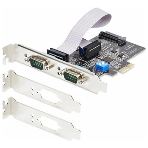 Tarjeta de red startech 2s232422485 - pc - card 2x rs232 pci express