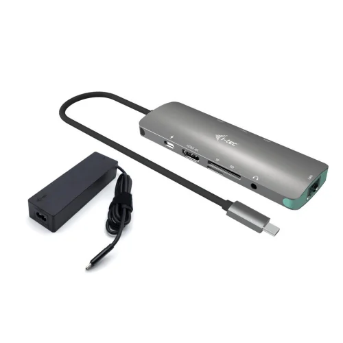 Docking station i - tec usb tipo c 9 en 1 + cargador 100w