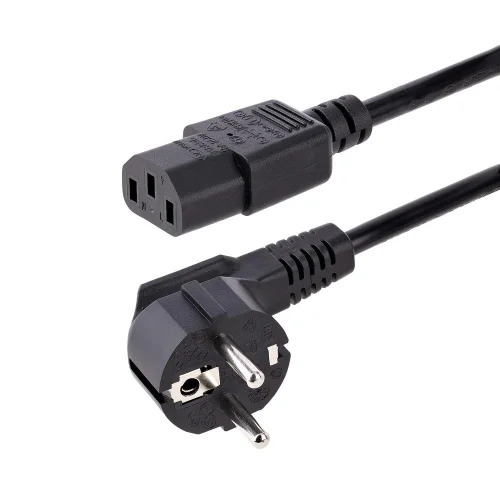 Cable schuko a iec c13 startech 3m - macho - hembra - negro