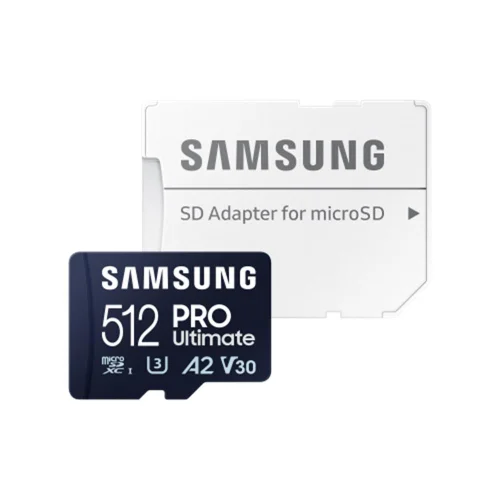 Tarjeta memoria micro sd samsung 512gb sdxc pro ultimate u3 v30 a2 + adaptador sd