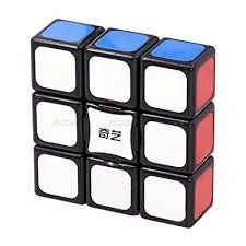 Cubo de rubik qiyi super floppy 3x3x1 bordes negros