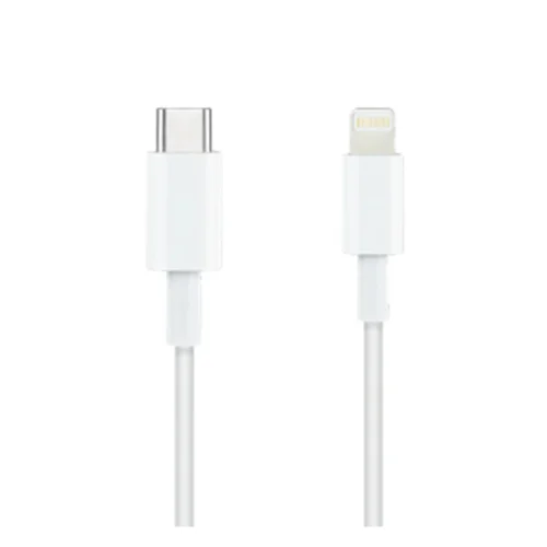 Cable nanocable lightning a usb tipo c iphone ipad ipod blanco 1m