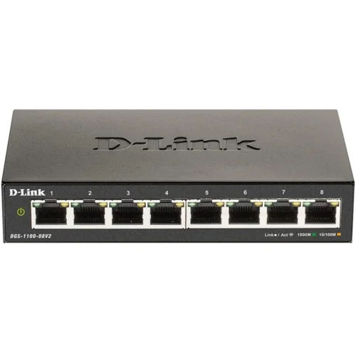 Switch d - link 8 puertos 10 - 100 - 1000 gestionable easysmart