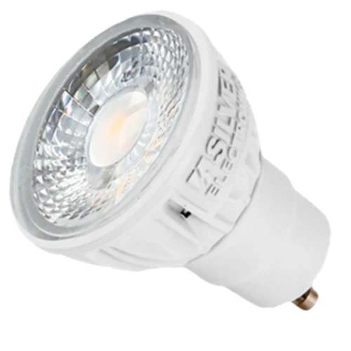 Bombilla led pro+ silver electronics dicroica 5w=60w - gu10 - 5000k - 38º - 470 lm - luz blanca - a+ - acabado blanco