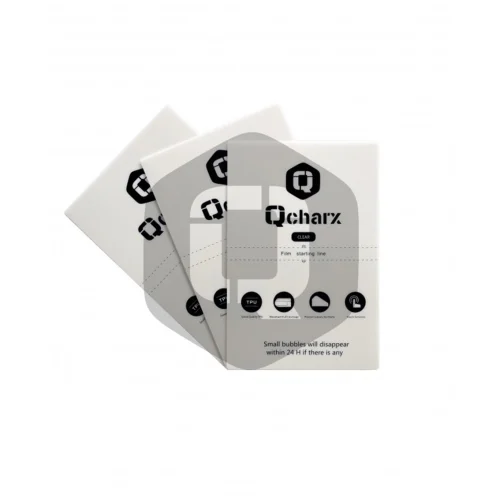 Laminas de proteccion frontales qcharx hidrogel hd qx1 50 unidades