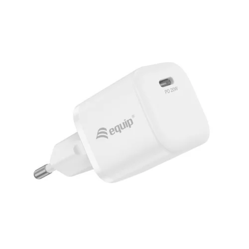 Pack 25 unidades cargador de pared equip 245530 pd 1 x usb tipo c - 20w - carga rapida