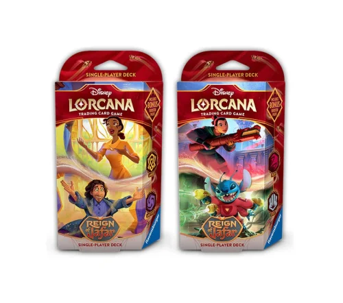 Lorcana tcg - mazos de inicio disney reinado de jafar 8 unidades inglés