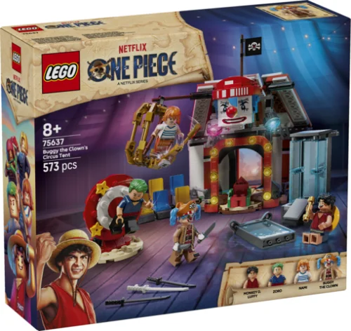Lego one piece netflix carpa de circo de buggy