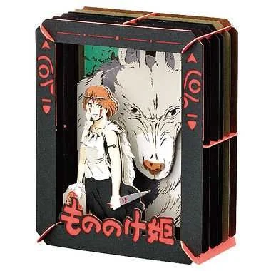 Princesa mononoke & san paper theater 10x8x4 cm la princesa mononoke