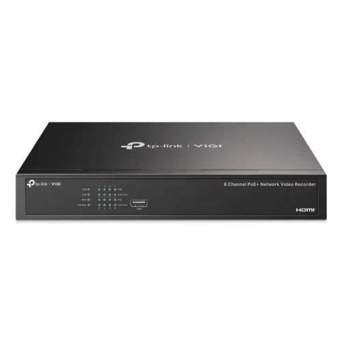 Videograbador seguridad tp - link vigi nvr1008h - op 8 canales 16mp 8xrj45 poe+ 53w hdmi 4k h.265+ sata 2xusb